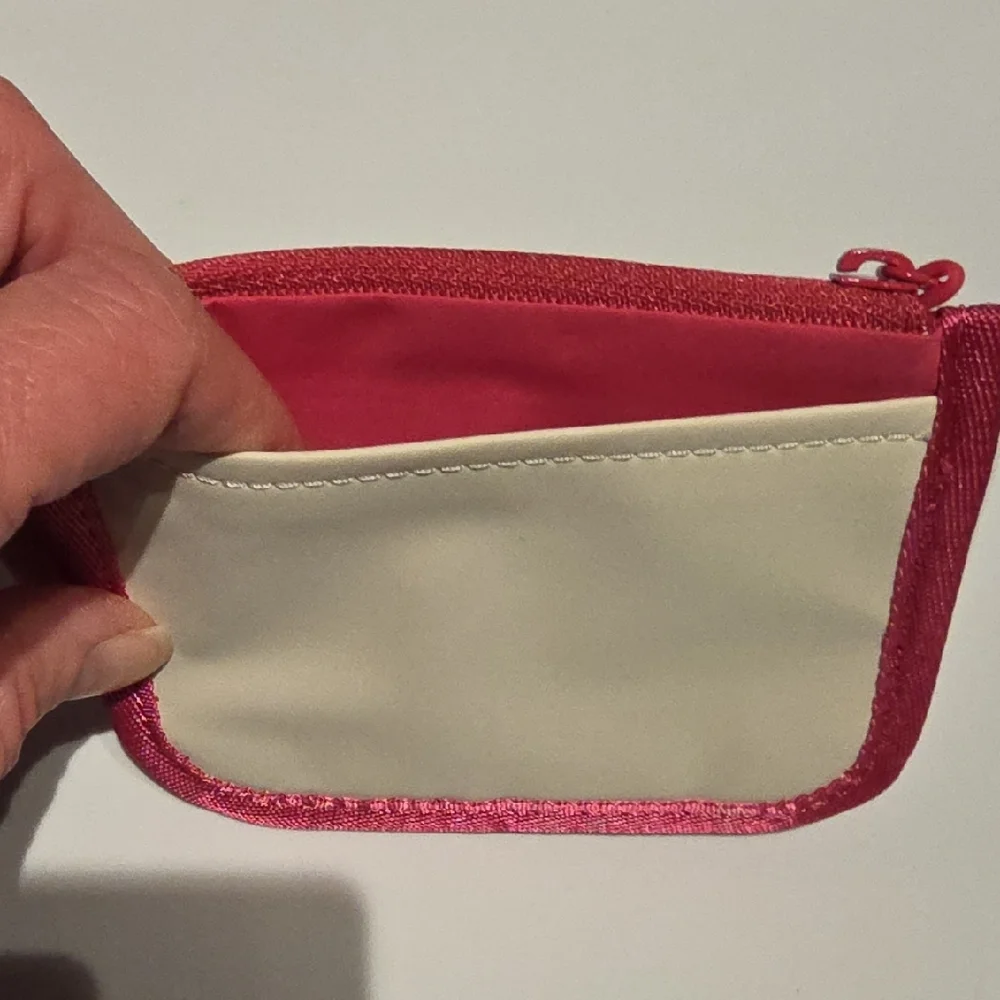 Lululemon Athletica Pink and Cream Card Holder